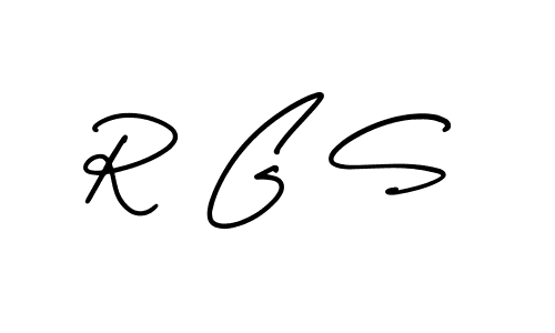 Design your own signature with our free online signature maker. With this signature software, you can create a handwritten (AmerikaSignatureDemo-Regular) signature for name R G S. R G S signature style 3 images and pictures png