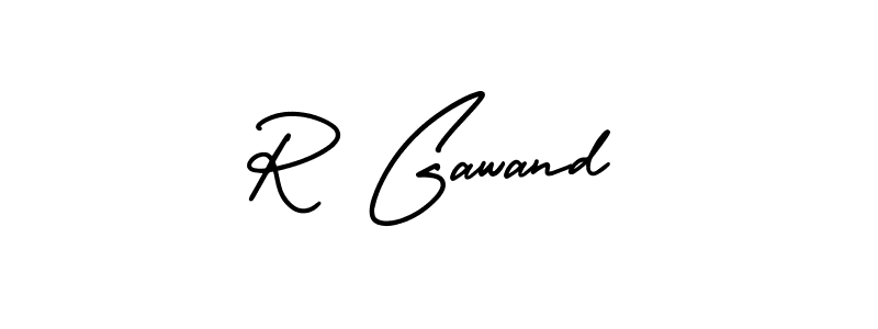 Make a beautiful signature design for name R Gawand. Use this online signature maker to create a handwritten signature for free. R Gawand signature style 3 images and pictures png