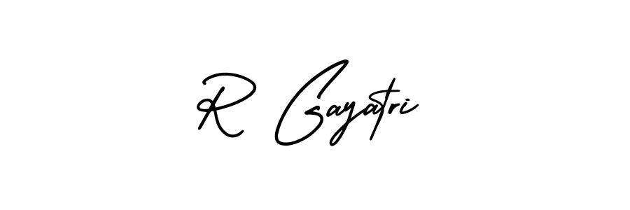 Also we have R Gayatri name is the best signature style. Create professional handwritten signature collection using AmerikaSignatureDemo-Regular autograph style. R Gayatri signature style 3 images and pictures png