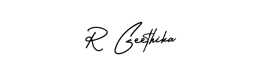 You can use this online signature creator to create a handwritten signature for the name R Geethika. This is the best online autograph maker. R Geethika signature style 3 images and pictures png