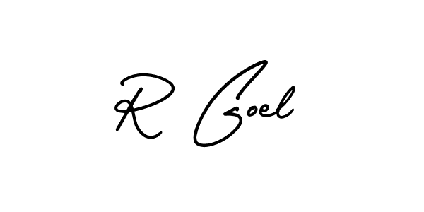 Also we have R Goel name is the best signature style. Create professional handwritten signature collection using AmerikaSignatureDemo-Regular autograph style. R Goel signature style 3 images and pictures png