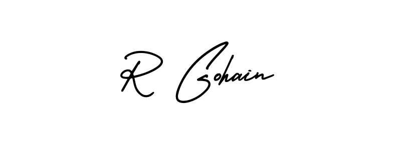 Once you've used our free online signature maker to create your best signature AmerikaSignatureDemo-Regular style, it's time to enjoy all of the benefits that R Gohain name signing documents. R Gohain signature style 3 images and pictures png