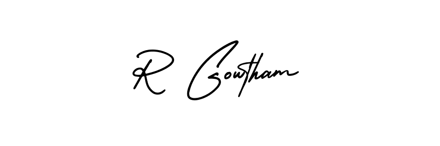 Make a short R Gowtham signature style. Manage your documents anywhere anytime using AmerikaSignatureDemo-Regular. Create and add eSignatures, submit forms, share and send files easily. R Gowtham signature style 3 images and pictures png