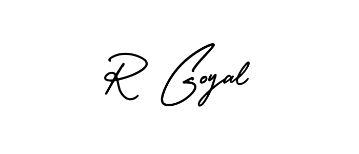 Also You can easily find your signature by using the search form. We will create R Goyal name handwritten signature images for you free of cost using AmerikaSignatureDemo-Regular sign style. R Goyal signature style 3 images and pictures png