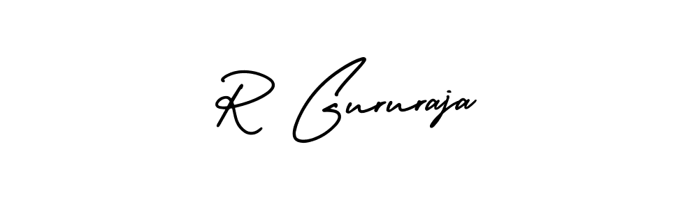AmerikaSignatureDemo-Regular is a professional signature style that is perfect for those who want to add a touch of class to their signature. It is also a great choice for those who want to make their signature more unique. Get R Gururaja name to fancy signature for free. R Gururaja signature style 3 images and pictures png