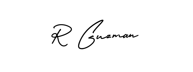 This is the best signature style for the R Guzman name. Also you like these signature font (AmerikaSignatureDemo-Regular). Mix name signature. R Guzman signature style 3 images and pictures png