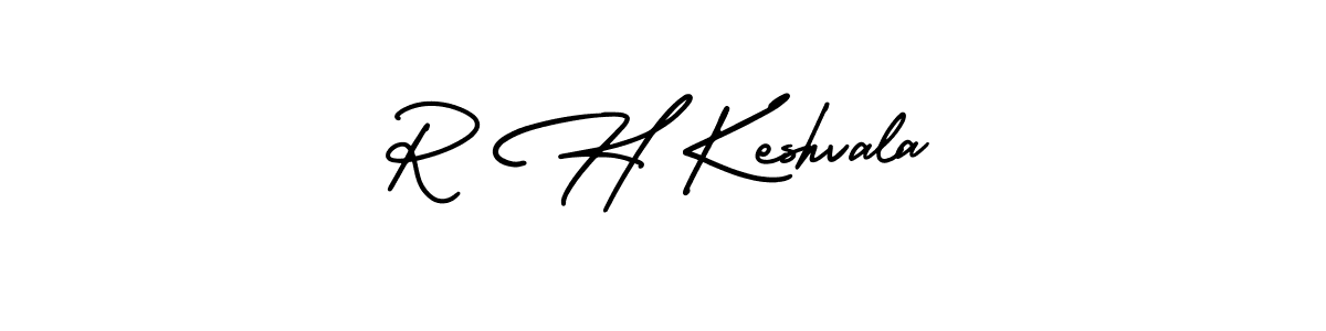 This is the best signature style for the R H Keshvala name. Also you like these signature font (AmerikaSignatureDemo-Regular). Mix name signature. R H Keshvala signature style 3 images and pictures png