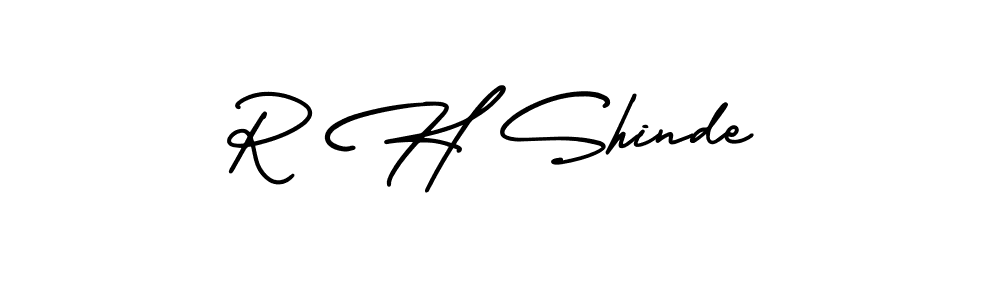 Also You can easily find your signature by using the search form. We will create R H Shinde name handwritten signature images for you free of cost using AmerikaSignatureDemo-Regular sign style. R H Shinde signature style 3 images and pictures png