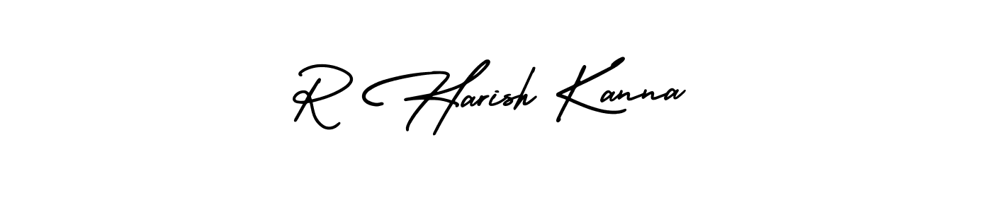 Check out images of Autograph of R Harish Kanna name. Actor R Harish Kanna Signature Style. AmerikaSignatureDemo-Regular is a professional sign style online. R Harish Kanna signature style 3 images and pictures png