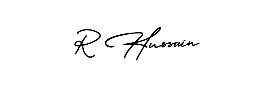 Best and Professional Signature Style for R Hussain. AmerikaSignatureDemo-Regular Best Signature Style Collection. R Hussain signature style 3 images and pictures png
