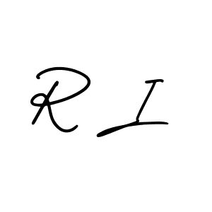 R I stylish signature style. Best Handwritten Sign (AmerikaSignatureDemo-Regular) for my name. Handwritten Signature Collection Ideas for my name R I. R I signature style 3 images and pictures png