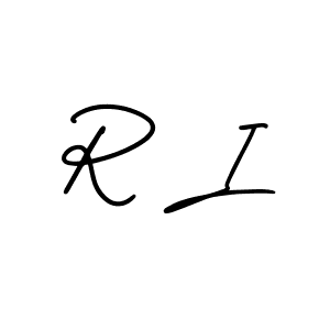 R I stylish signature style. Best Handwritten Sign (AmerikaSignatureDemo-Regular) for my name. Handwritten Signature Collection Ideas for my name R I. R I signature style 3 images and pictures png