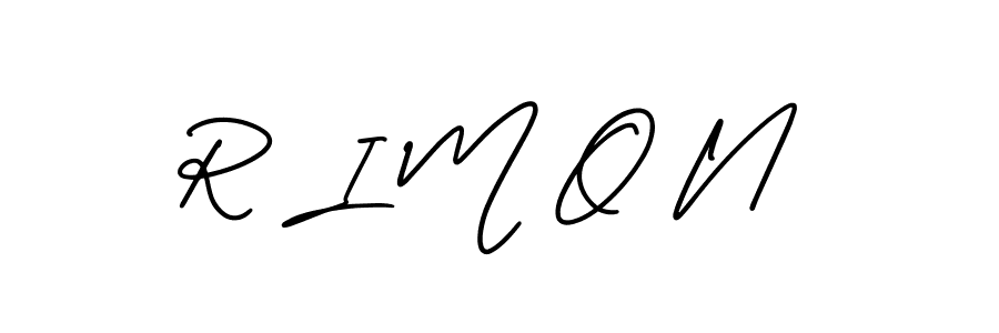 Also You can easily find your signature by using the search form. We will create R I M O N name handwritten signature images for you free of cost using AmerikaSignatureDemo-Regular sign style. R I M O N signature style 3 images and pictures png