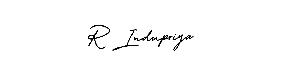 Design your own signature with our free online signature maker. With this signature software, you can create a handwritten (AmerikaSignatureDemo-Regular) signature for name R Indupriya. R Indupriya signature style 3 images and pictures png