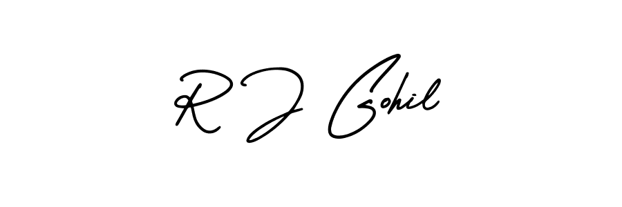 Once you've used our free online signature maker to create your best signature AmerikaSignatureDemo-Regular style, it's time to enjoy all of the benefits that R J Gohil name signing documents. R J Gohil signature style 3 images and pictures png