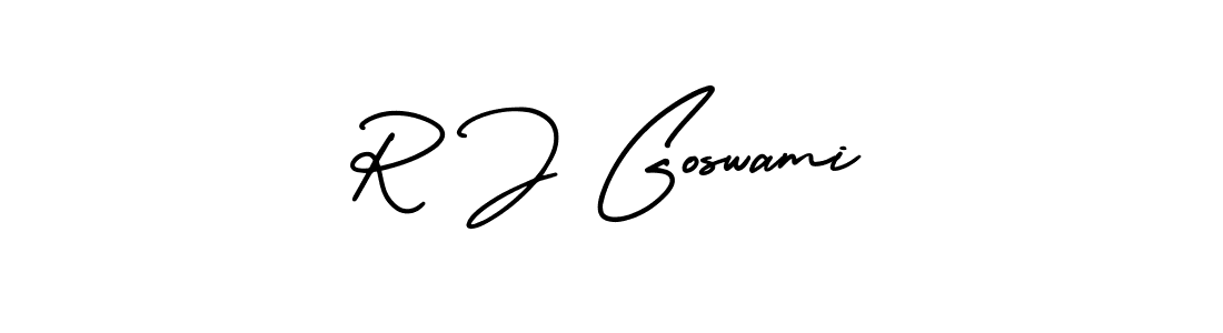 Best and Professional Signature Style for R J Goswami. AmerikaSignatureDemo-Regular Best Signature Style Collection. R J Goswami signature style 3 images and pictures png