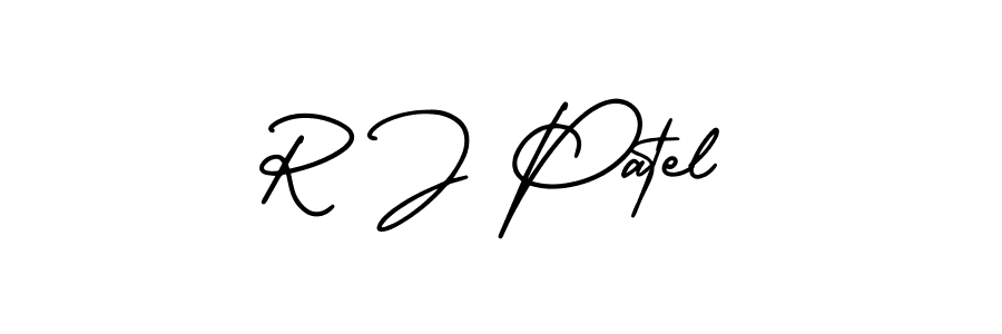 Similarly AmerikaSignatureDemo-Regular is the best handwritten signature design. Signature creator online .You can use it as an online autograph creator for name R J Patel. R J Patel signature style 3 images and pictures png