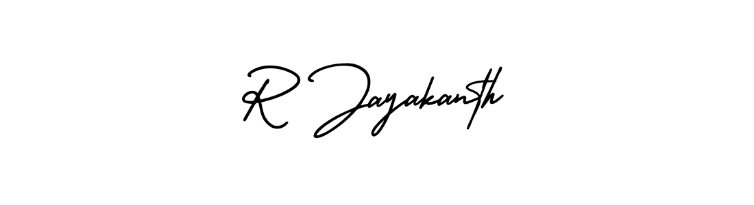 Also You can easily find your signature by using the search form. We will create R Jayakanth name handwritten signature images for you free of cost using AmerikaSignatureDemo-Regular sign style. R Jayakanth signature style 3 images and pictures png