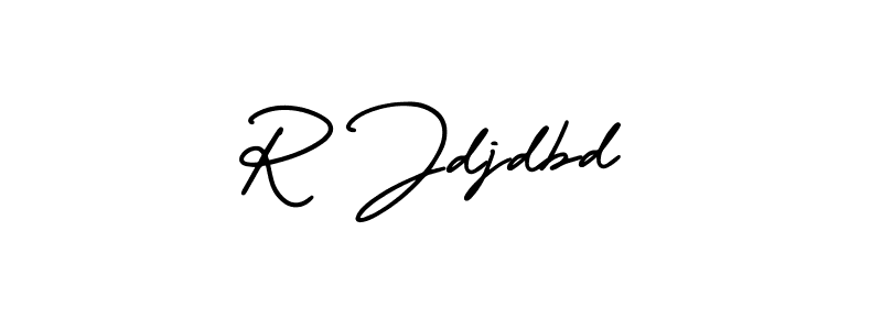 Design your own signature with our free online signature maker. With this signature software, you can create a handwritten (AmerikaSignatureDemo-Regular) signature for name R Jdjdbd. R Jdjdbd signature style 3 images and pictures png