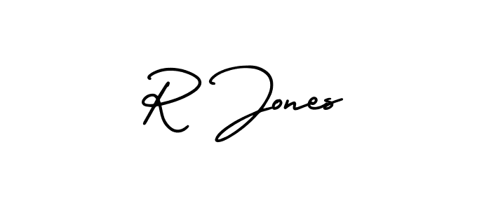 Also You can easily find your signature by using the search form. We will create R Jones name handwritten signature images for you free of cost using AmerikaSignatureDemo-Regular sign style. R Jones signature style 3 images and pictures png