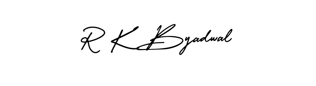 if you are searching for the best signature style for your name R K Byadwal. so please give up your signature search. here we have designed multiple signature styles  using AmerikaSignatureDemo-Regular. R K Byadwal signature style 3 images and pictures png