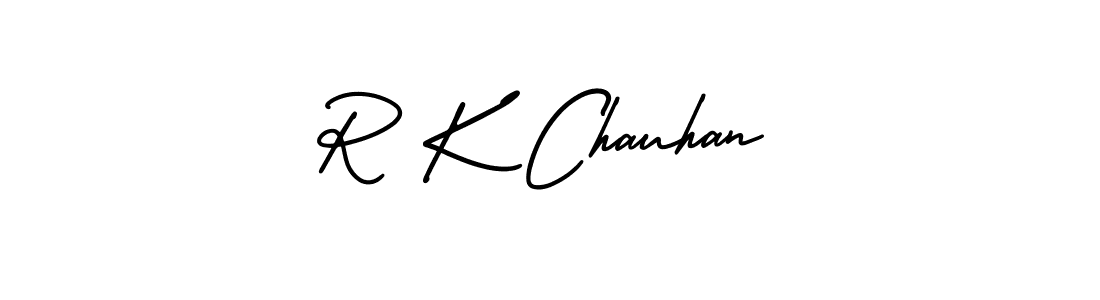 AmerikaSignatureDemo-Regular is a professional signature style that is perfect for those who want to add a touch of class to their signature. It is also a great choice for those who want to make their signature more unique. Get R K Chauhan name to fancy signature for free. R K Chauhan signature style 3 images and pictures png