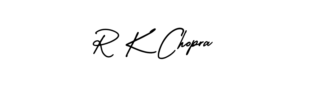 Make a beautiful signature design for name R K Chopra. With this signature (AmerikaSignatureDemo-Regular) style, you can create a handwritten signature for free. R K Chopra signature style 3 images and pictures png