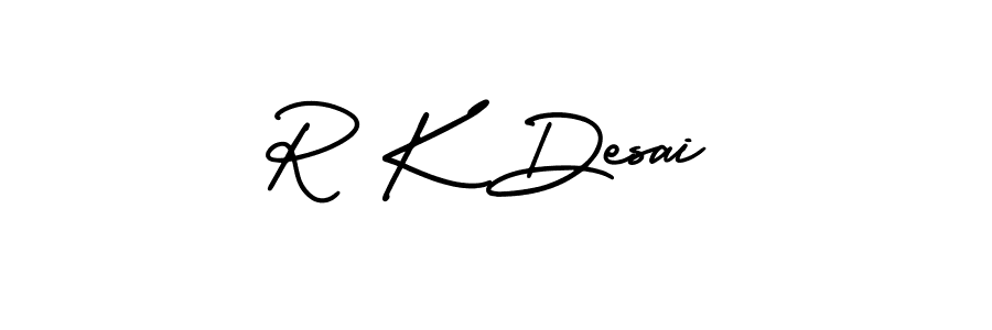 Make a beautiful signature design for name R K Desai. Use this online signature maker to create a handwritten signature for free. R K Desai signature style 3 images and pictures png