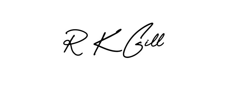 Best and Professional Signature Style for R K Gill. AmerikaSignatureDemo-Regular Best Signature Style Collection. R K Gill signature style 3 images and pictures png