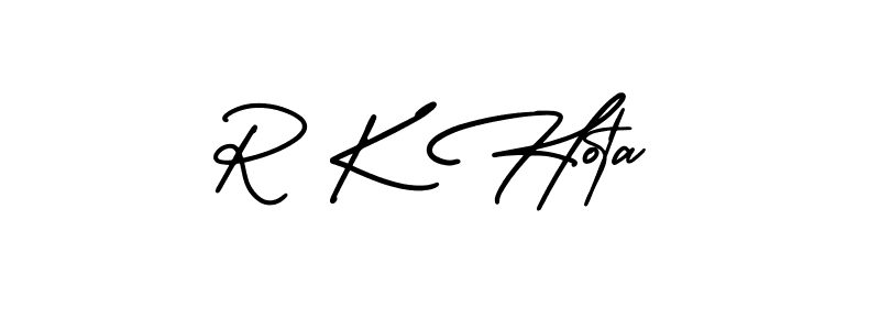 Check out images of Autograph of R K Hota name. Actor R K Hota Signature Style. AmerikaSignatureDemo-Regular is a professional sign style online. R K Hota signature style 3 images and pictures png