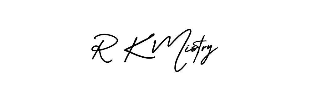 AmerikaSignatureDemo-Regular is a professional signature style that is perfect for those who want to add a touch of class to their signature. It is also a great choice for those who want to make their signature more unique. Get R K Mistry name to fancy signature for free. R K Mistry signature style 3 images and pictures png