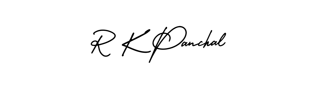 Design your own signature with our free online signature maker. With this signature software, you can create a handwritten (AmerikaSignatureDemo-Regular) signature for name R K Panchal. R K Panchal signature style 3 images and pictures png