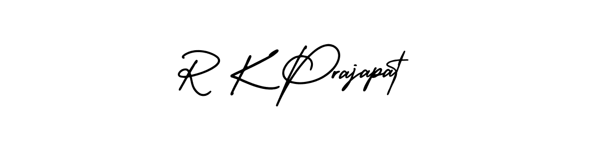 Make a short R K Prajapat signature style. Manage your documents anywhere anytime using AmerikaSignatureDemo-Regular. Create and add eSignatures, submit forms, share and send files easily. R K Prajapat signature style 3 images and pictures png