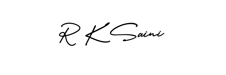 Check out images of Autograph of R K Saini name. Actor R K Saini Signature Style. AmerikaSignatureDemo-Regular is a professional sign style online. R K Saini signature style 3 images and pictures png