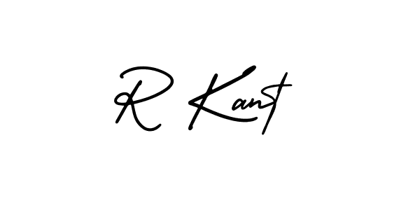 Design your own signature with our free online signature maker. With this signature software, you can create a handwritten (AmerikaSignatureDemo-Regular) signature for name R Kant. R Kant signature style 3 images and pictures png