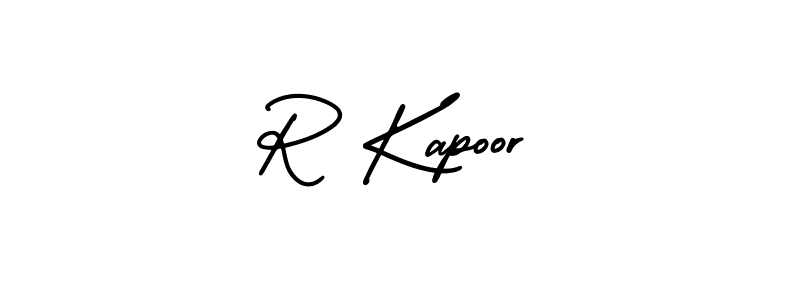 It looks lik you need a new signature style for name R Kapoor. Design unique handwritten (AmerikaSignatureDemo-Regular) signature with our free signature maker in just a few clicks. R Kapoor signature style 3 images and pictures png