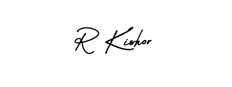 Make a beautiful signature design for name R Kishor. Use this online signature maker to create a handwritten signature for free. R Kishor signature style 3 images and pictures png