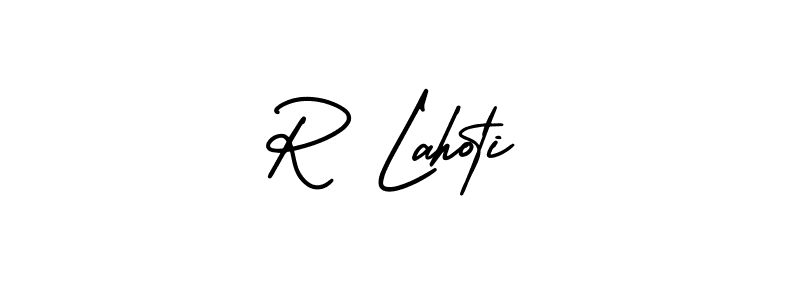 You can use this online signature creator to create a handwritten signature for the name R Lahoti. This is the best online autograph maker. R Lahoti signature style 3 images and pictures png