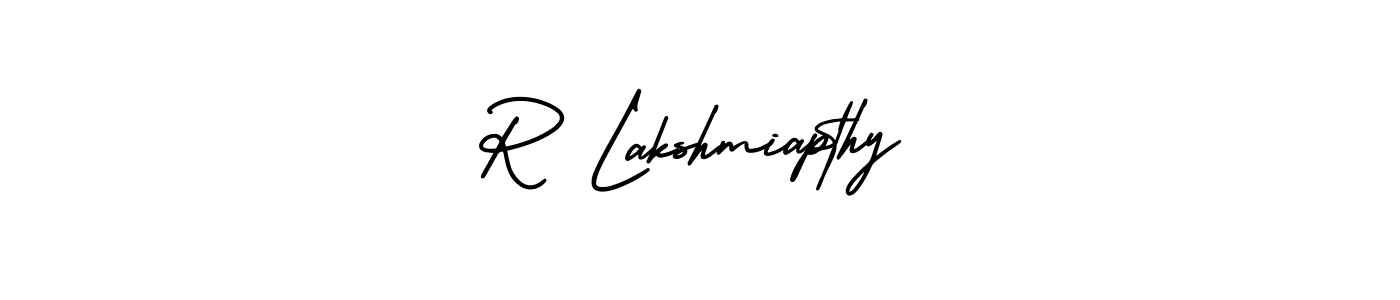 It looks lik you need a new signature style for name R Lakshmiapthy. Design unique handwritten (AmerikaSignatureDemo-Regular) signature with our free signature maker in just a few clicks. R Lakshmiapthy signature style 3 images and pictures png