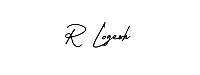 Make a beautiful signature design for name R Logesh. Use this online signature maker to create a handwritten signature for free. R Logesh signature style 3 images and pictures png