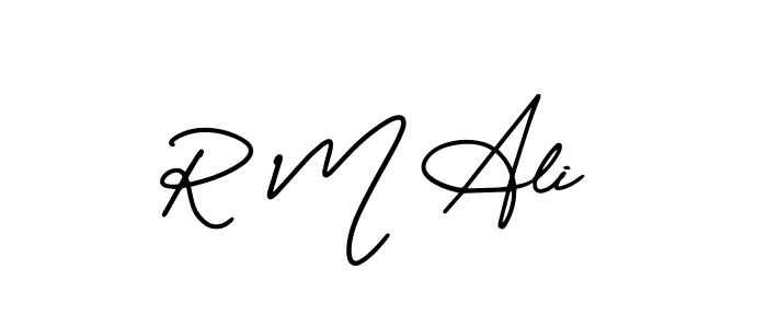 How to make R M Ali signature? AmerikaSignatureDemo-Regular is a professional autograph style. Create handwritten signature for R M Ali name. R M Ali signature style 3 images and pictures png