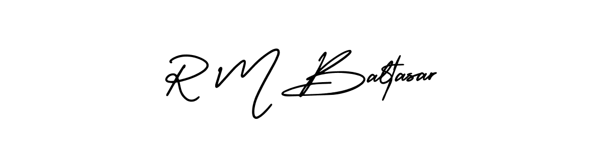 Similarly AmerikaSignatureDemo-Regular is the best handwritten signature design. Signature creator online .You can use it as an online autograph creator for name R M Baltasar. R M Baltasar signature style 3 images and pictures png