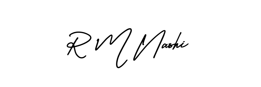 Once you've used our free online signature maker to create your best signature AmerikaSignatureDemo-Regular style, it's time to enjoy all of the benefits that R M Nashi name signing documents. R M Nashi signature style 3 images and pictures png