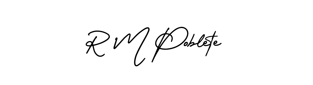 Once you've used our free online signature maker to create your best signature AmerikaSignatureDemo-Regular style, it's time to enjoy all of the benefits that R M Poblete name signing documents. R M Poblete signature style 3 images and pictures png