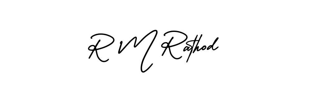 Also You can easily find your signature by using the search form. We will create R M Rathod name handwritten signature images for you free of cost using AmerikaSignatureDemo-Regular sign style. R M Rathod signature style 3 images and pictures png