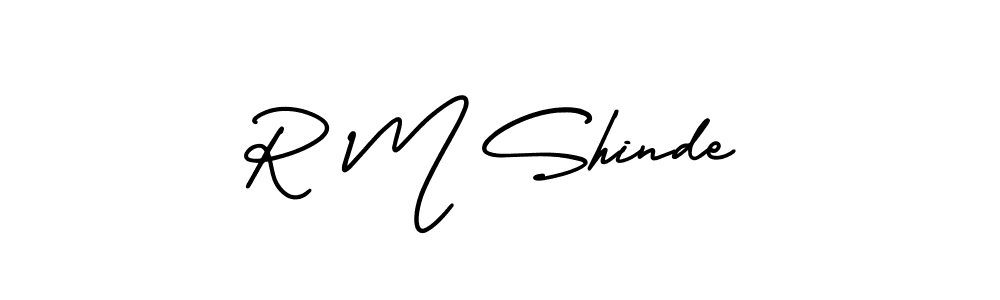 R M Shinde stylish signature style. Best Handwritten Sign (AmerikaSignatureDemo-Regular) for my name. Handwritten Signature Collection Ideas for my name R M Shinde. R M Shinde signature style 3 images and pictures png