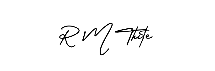 This is the best signature style for the R M Thite name. Also you like these signature font (AmerikaSignatureDemo-Regular). Mix name signature. R M Thite signature style 3 images and pictures png