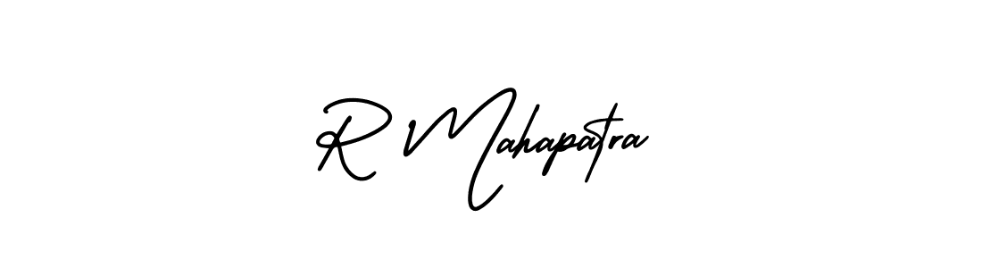 How to make R Mahapatra signature? AmerikaSignatureDemo-Regular is a professional autograph style. Create handwritten signature for R Mahapatra name. R Mahapatra signature style 3 images and pictures png