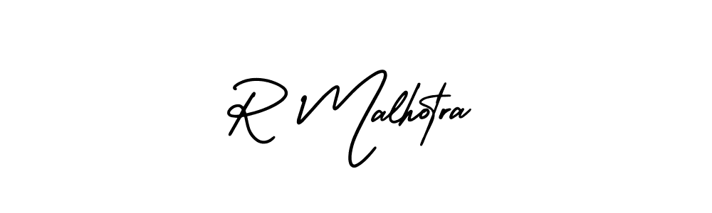 AmerikaSignatureDemo-Regular is a professional signature style that is perfect for those who want to add a touch of class to their signature. It is also a great choice for those who want to make their signature more unique. Get R Malhotra name to fancy signature for free. R Malhotra signature style 3 images and pictures png