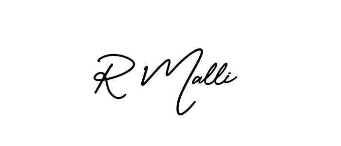 Similarly AmerikaSignatureDemo-Regular is the best handwritten signature design. Signature creator online .You can use it as an online autograph creator for name R Malli. R Malli signature style 3 images and pictures png